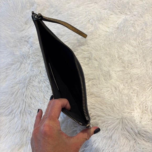 Rebecca Minkoff Gold Rainbow Glitter Studded Wristlet Clutch - Picture 9 of 11